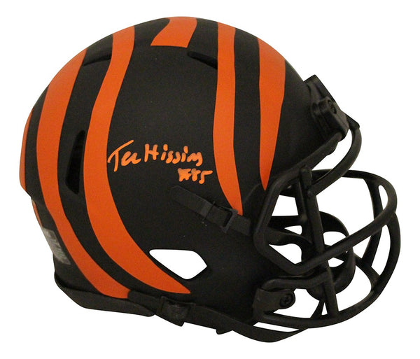 Tee Higgins Autographed Cincinnati Bengals Mini Helmet Eclipse Beckett 29439