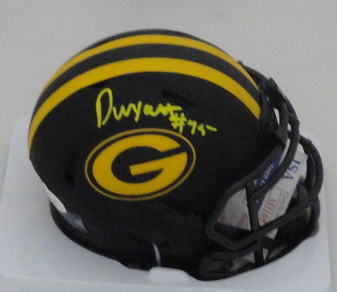 Packers '22 1st Rnd Pick DEVONTE WYATT Signed ECLIPSE Speed Mini Helmet AUTO JSA