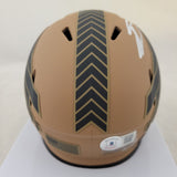 STEFON DIGGS SIGNED BUFFALO BILLS STS 2 SPEED MINI HELMET BECKETT COA