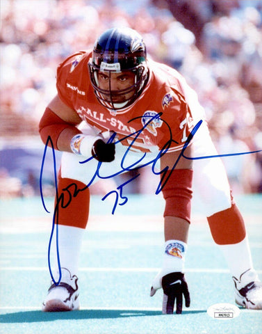 Jonathan Ogden HOF Baltimore Ravens Signed/Autographed 8x10 Photo JSA 161964