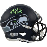 Malcolm Smith Autographed Seattle Seahawks Mini Helmet Beckett Witness 55049