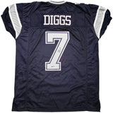 DALLAS COWBOYS TREVON DIGGS AUTOGRAPHED BLUE JERSEY BECKETT BAS QR STOCK #233688
