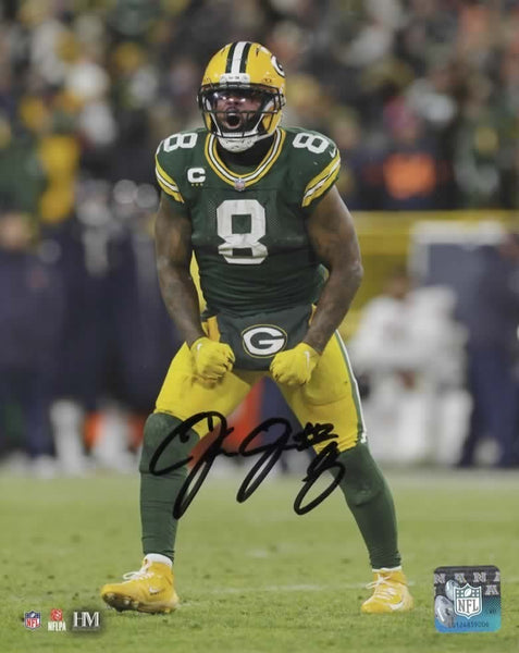 JOSH JACOBS - Green Bay Packers NFL Running Back - Signed 8x10 Photo #5 AUTO