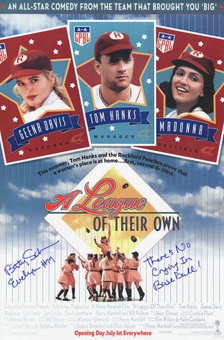 Bitty Schram Signed A League Of Their Own 11x17 Movie Poster w/2-INSC - (SS COA)