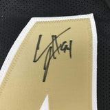Autographed/Signed Cameron Cam Jordan New Orleans Black Football Jersey JSA COA