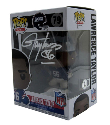 Lawrence Taylor HOF Signed/Insc Funko Pop #79 NY Giants Beckett Witness 200093