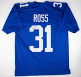 Aaron Ross Signed New York Giants Blue Home Jersey (GTSM) 2xSuper Bowl Champ /DB