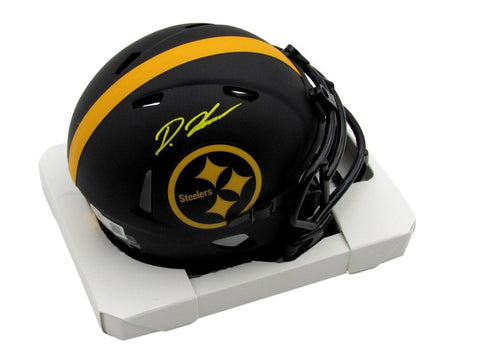 Diontae Johnson Autographed Eclipse Mini Helmet Steelers Beckett 181139