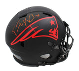 Vince Wilfork Signed New England Patriots Speed Authentic Eclipse NFL Helmet