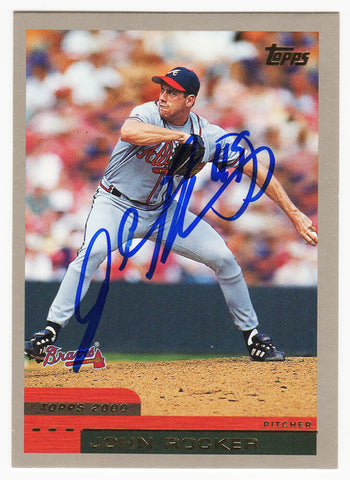 John Rocker Signed Atlanta Braves 2000 Topps Baseball Trading Card #314 (SS COA)
