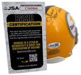 Dan Rooney HOF Signed/Inscribed Steelers Mini Football Helmet JSA 213107