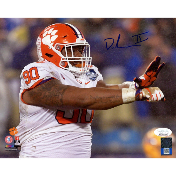 Dexter Lawrence Autographed Clemson Tigers 8x10 Photo JSA 53541