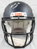 Bo Nix Signed Denver Broncos F/S Speed Authentic Helmet - Beckett W Holo *Front