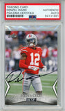 Denzel Ward Autographed/Signed 2018 Leaf Draft #17 Trading Card PSA Slab 43785