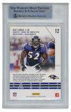 Ray Lewis Autographed/Signed 2011 Rookies Stars #12 Trading Card Beckett 52504