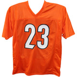 Dax Hill Autographed/Signed Pro Style Orange Jersey Beckett 42777