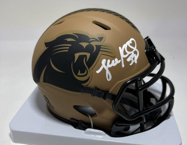 LUKE KUECHLY Signed 2023 Salute to Service Mini Helmet- Carolina Panthers - BAS