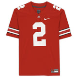 Chase Young Autographed Ohio State Buckeyes Scarlet Nike Game Jersey Fanatics