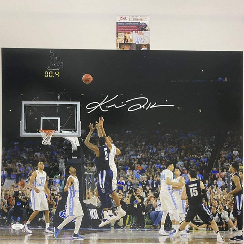 Autographed/Signed KRIS JENKINS The Shot Villanova 2016 16x20 Photo JSA COA