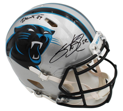 Steve Smith Signed Carolina Panthers Speed Authentic NFL Helmet with 1 Inscr.