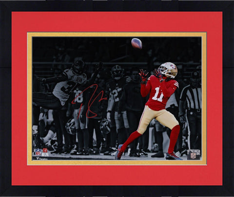 Framed Brandon Aiyuk San Francisco 49ers Signed 11 x 14 Catching Spotlight Photo