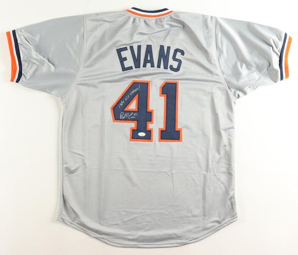 Darrell Evans Signed Detroit Tigers Jersey Inscribed 1984 W.S. Champs! (JSA) 3 B