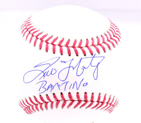Tino Martinez Autographed Rawlings OML Baseball w/ Bam-Tino - Beckett W Hologram