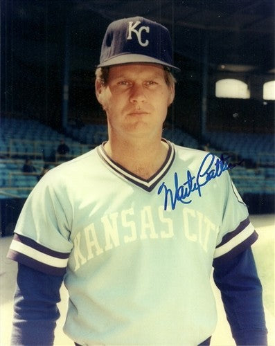 MARTY PATTIN Signed 8x10 Photo #1 - Kansas City Royals Pitcher - AUTO