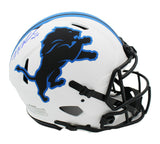 TJ Hockenson Signed Detroit Lions Speed Authentic Lunar NFL Helmet