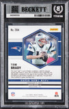 Patriots Tom Brady Signed 2021 Panini Mosaic #284 Card Auto 9! BAS Slabbed