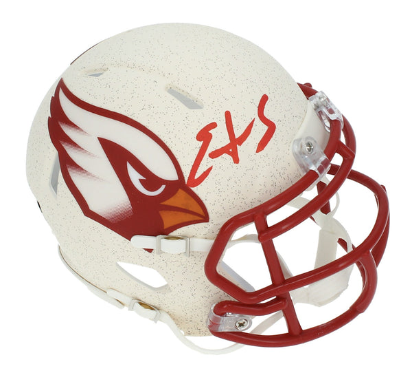 Edgerrin James Autographed Cardinals Rivalries Mini Speed Helmet Beckett