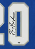 Barry Sanders Signed Detroit Lions Medium Mitchell & Ness 1996 Blue NFL Jersey