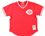Johnny Bench Autographed Cincinnati Reds Mitchell & Ness Jersey - Fanatics