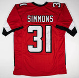 Justin Simmons Signed Atlanta Falcons Jersey (JSA COA) 2xPro Bowl Defensive Back