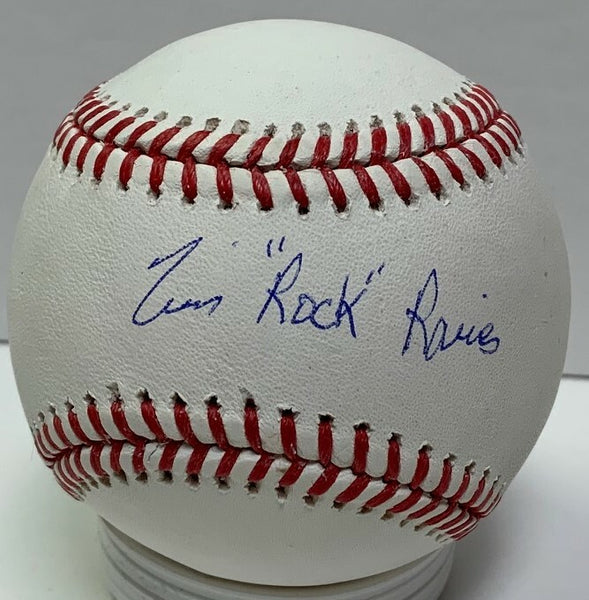 Expos Hall of Famer TIM RAINES Signed Baseball AUTO w/ "ROCK" - Yankees - JSA
