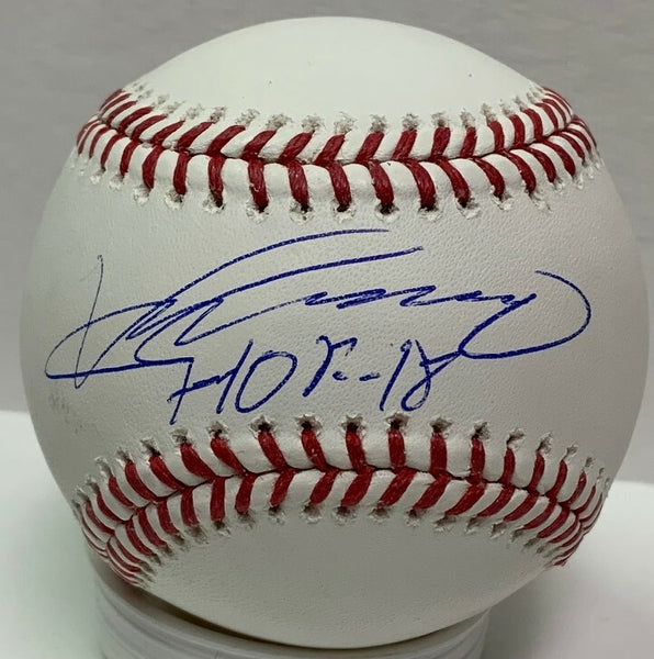 Expos Angels VLADIMIR GUERRERO Signed MLB Baseball AUTO w/ "HOF 18" - JSA