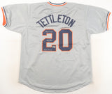 Mickey Tettleton Signed Detroit Tigers Road Jersey Twice Inscribed (Beckett)
