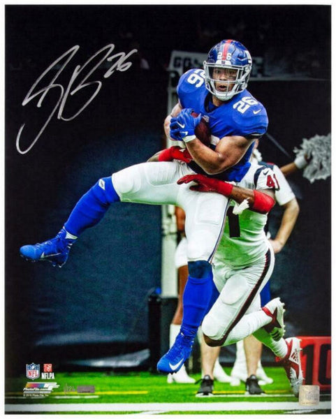 Saquon Barkley Autographed Giants "Breakaway" 16 x 20 Photograph Panini LE 126