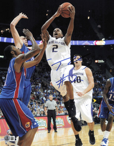 Isaiah Thomas Autographed 11x14 Photo Washington Huskies Beckett BAS QR #SB30701