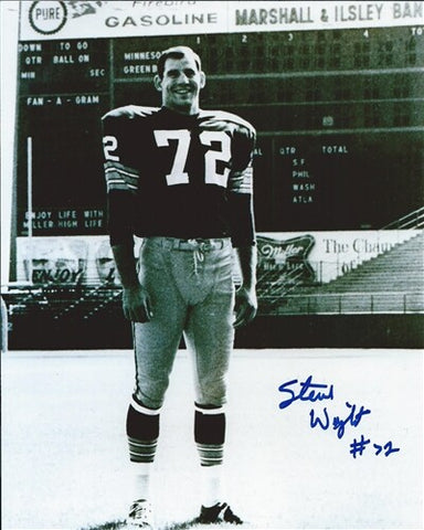 Packers STEVE WRIGHT Signed 8x10 AUTO Photo #3 AUTO - Super Bowl Champ