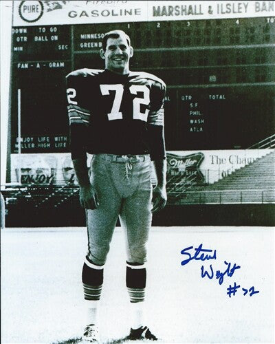 Packers STEVE WRIGHT Signed 8x10 AUTO Photo #3 AUTO - Super Bowl Champ