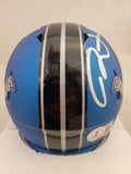 DAVID MONTGOMERY SIGNED DETROIT LIONS ALTERNATE SPEED MINI HELMET BECKETT QR