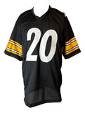 Kaleb Johnson Pittsburgh Signed Black Football Jersey BAS