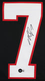 Michael Vick Authentic Signed Black Pro Style Framed Jersey BAS Witnessed
