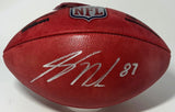 Packers SB Champ JORDY NELSON Signed Authentic Wilson Duke Football AUTO - BAS