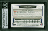 Yankees Tyler Austin Signed 2013 Bowman Chrome DPR #TP2 Rookie Card BAS Slabbed