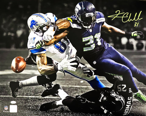 KAM CHANCELLOR AUTOGRAPHED 16X20 PHOTO SEAHAWKS MCS 220841