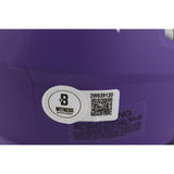 Ray Lewis Autographed/Signed Baltimore Ravens Rave Mini Helmet Beckett 49606