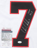 Chris Chelios Signed Chicago Blackhawks Captain's Jersey (JSA COA) "2013 HOF"