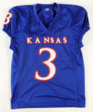 Aqib Talib Signed Kansas Jayhawks Jersey (Beckett) Broncos & Bills Pro Bowl D.B.